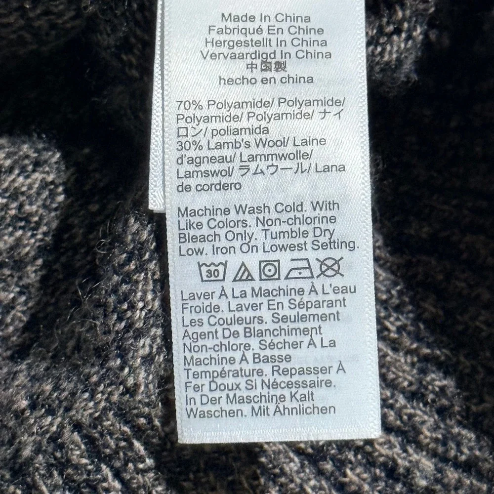 J. Crew Sweater Mens M Gray Marled Lambswool Blend Raglan Crewneck Pullover